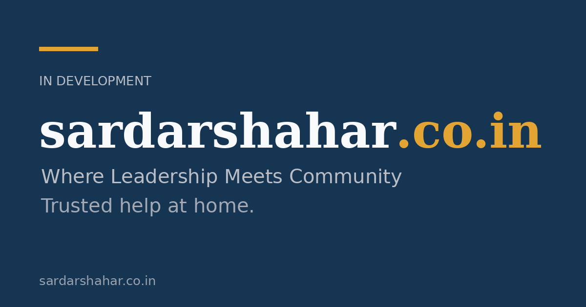 Link preview image for sardarshahar.co.in